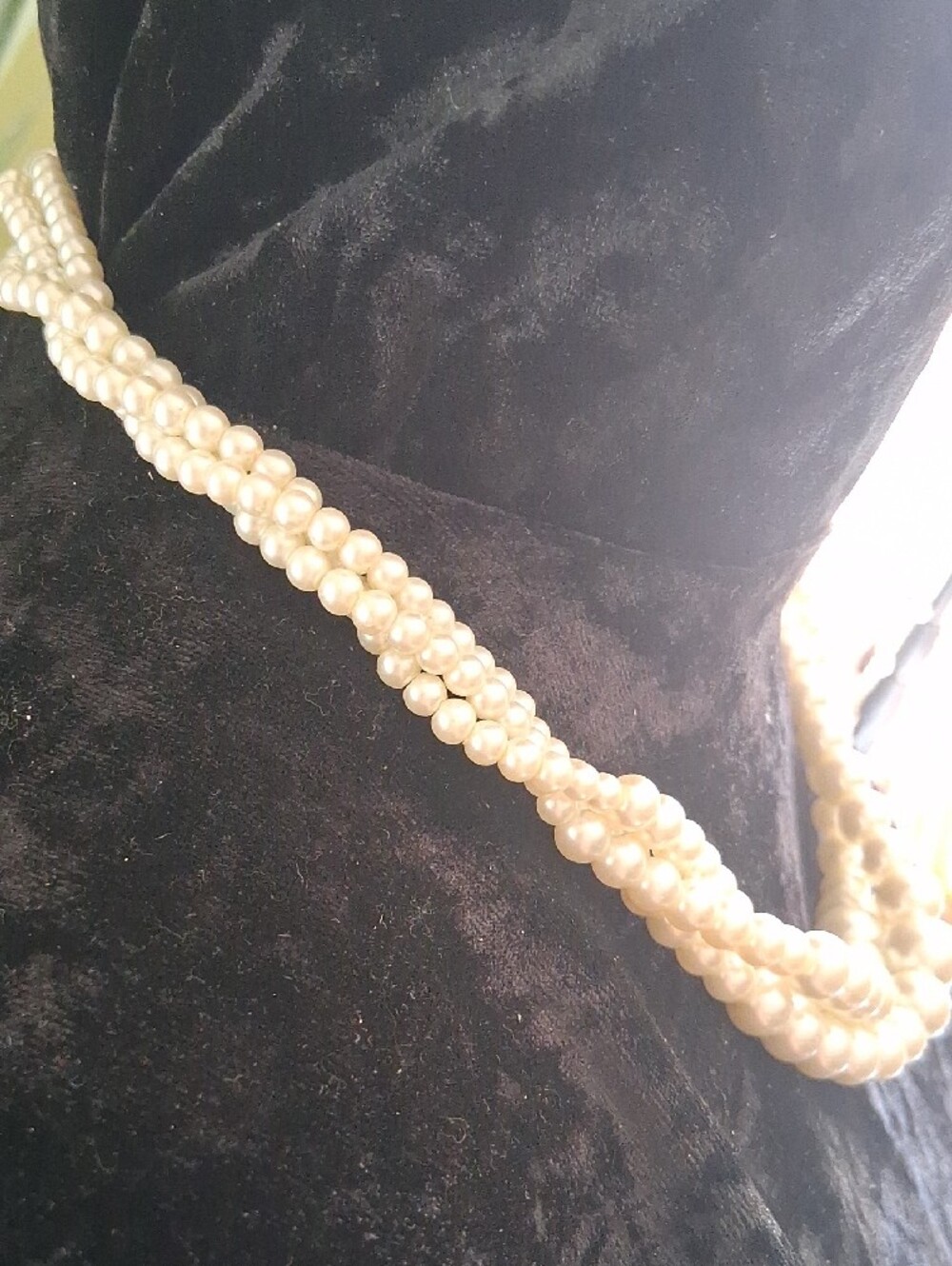 Macy's Three-Strand Pearl Necklace - Ivory - Picture 4 of 7